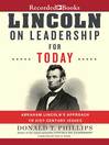 Cover image for Lincoln on Leadership for Today